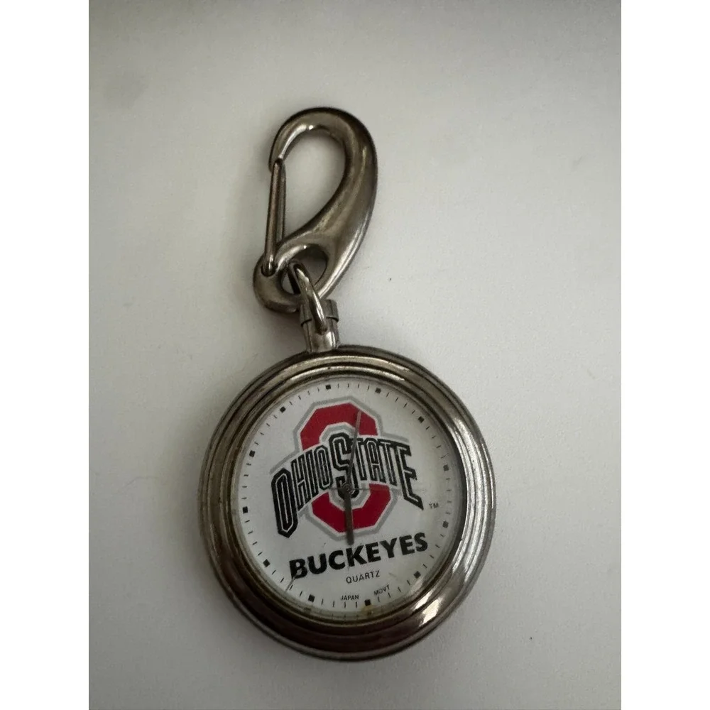 Ohio State Buckeyes Quartz Clip-on Oicjet Watcg‎ Haob NVMT New Battery